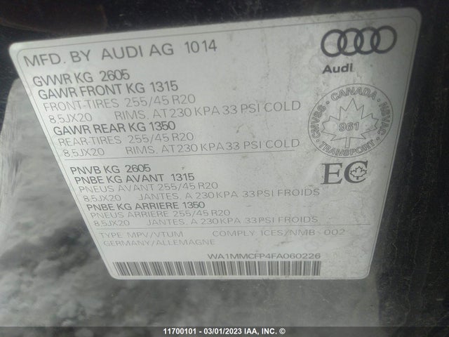 WA1MMCFP4FA060226 Audi Q5 Technik