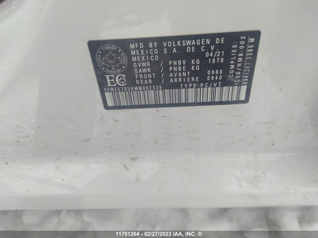 Volkswagen JETTA SEL 2021 3VWE57BU6MM062339 Image 10