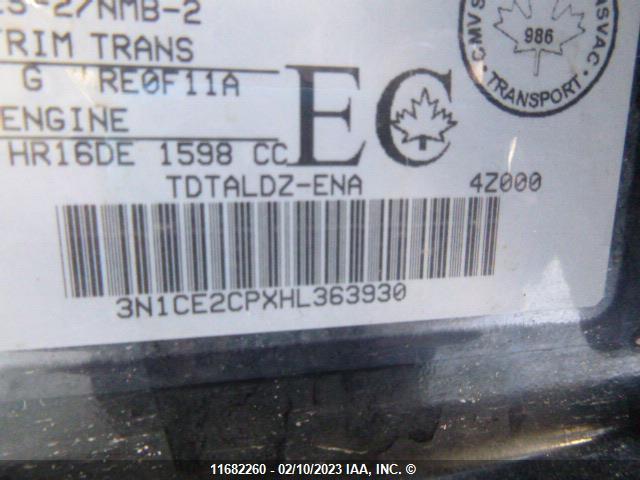 Nissan Versa 2017 3N1CE2CPXHL363930 Image 9