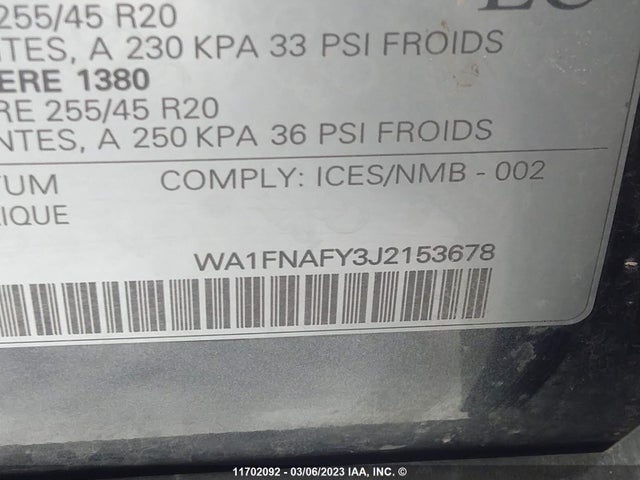WA1FNAFY3J2153678 Audi Q5 Technik S-line