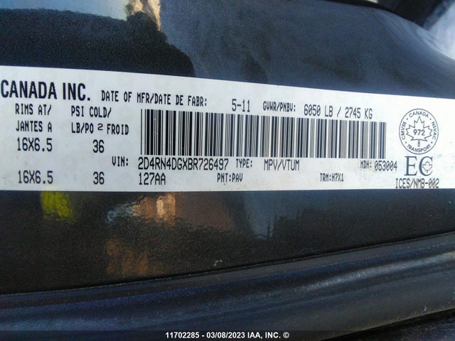 Dodge Grand Caravan Express 2011 2D4RN4DGXBR726497 Image 10