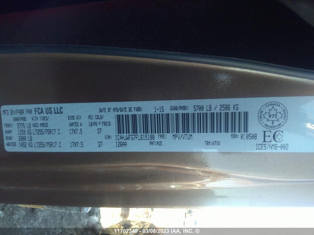 1C4HJWFG7FL615188 Jeep TJ