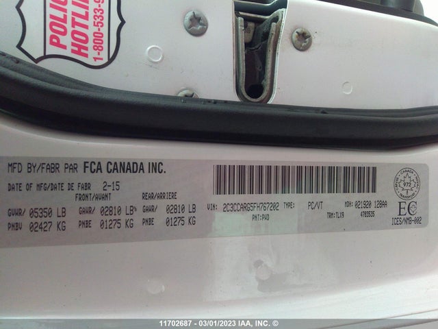 2C3CCARG5FH767202 Chrysler 300 Limited