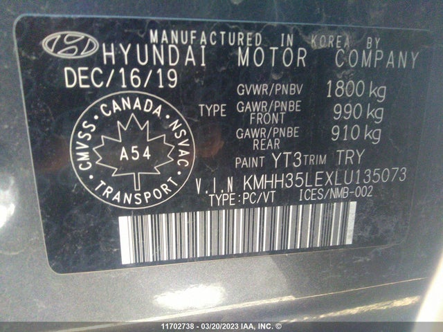Hyundai ELANTRA GT 2020 KMHH35LEXLU135073 Image 11