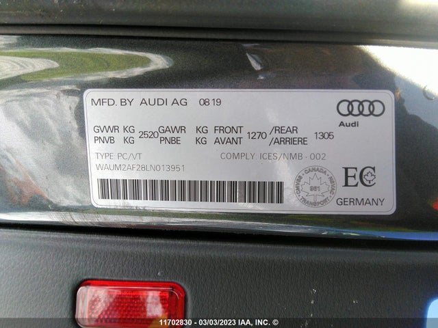 WAUM2AF28LN013951 Audi A6 Prestige