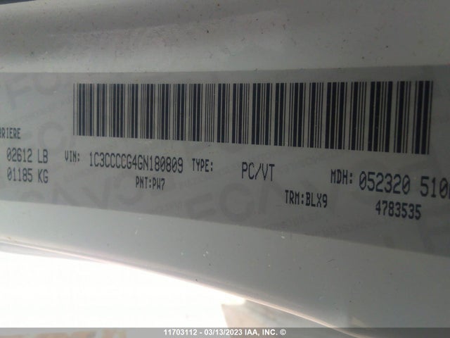 Chrysler 200 C 2016 1C3CCCCG4GN180809 Image 9