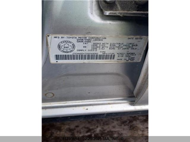 Toyota RAV4 2002 JTEHH20V726049260 Image 9