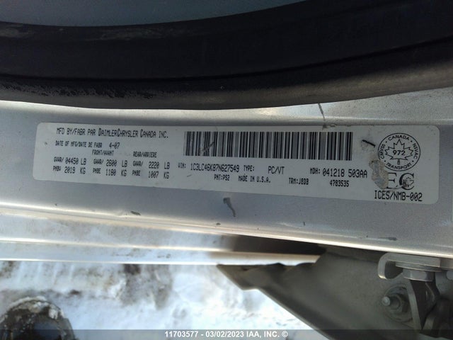 1C3LC46K87N627549 Chrysler Sebring