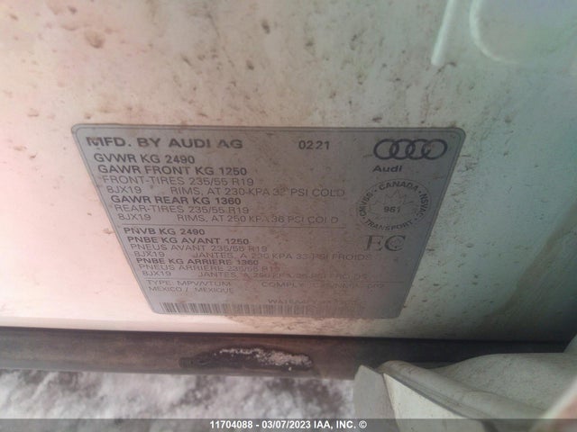 WA1EAAFY2M2061022 Audi Q5 Progressiv