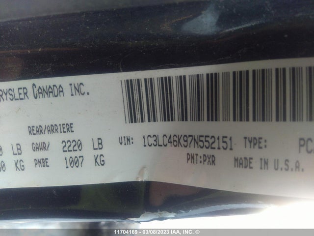1C3LC46K97N552151 Chrysler Sebring