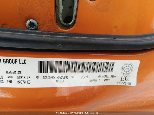 Dodge DART SXT 2014 1C3CDFBB1ED835841 Image 9
