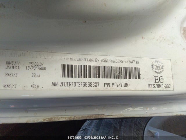 ZFBERFDT2F6968337 RAM Promaster City Tradesman Slt