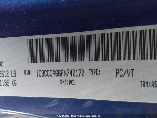 1C3CCCAG6FN740170 Chrysler 200 Limited