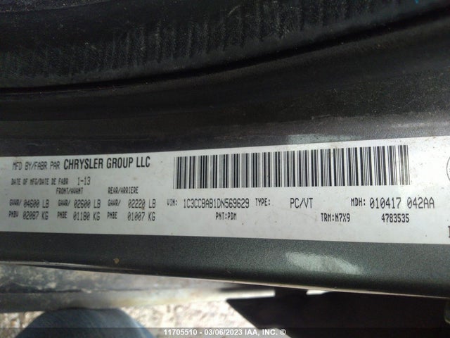 1C3CCBAB1DN569629 Chrysler 200 LX