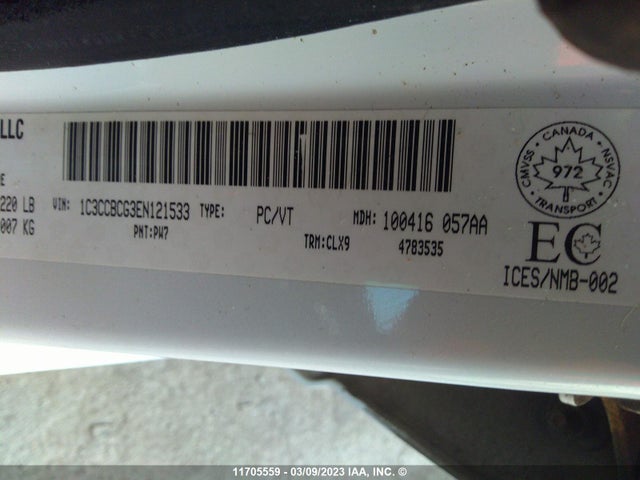 1C3CCBCG3EN121533 Chrysler 200 Limited