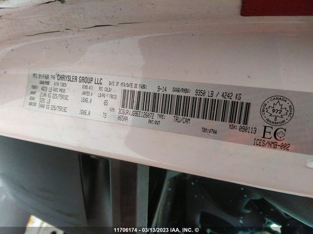 3C6URVJG9EE126072 RAM Promaster 3500 3500 High