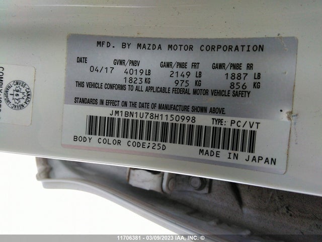 Mazda 3 SPORT 2017 JM1BN1U78H1150998 Image 9