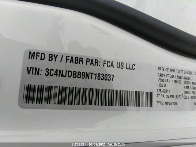 Jeep Compass Latitude 2022 3C4NJDBB9NT163037 Image 11