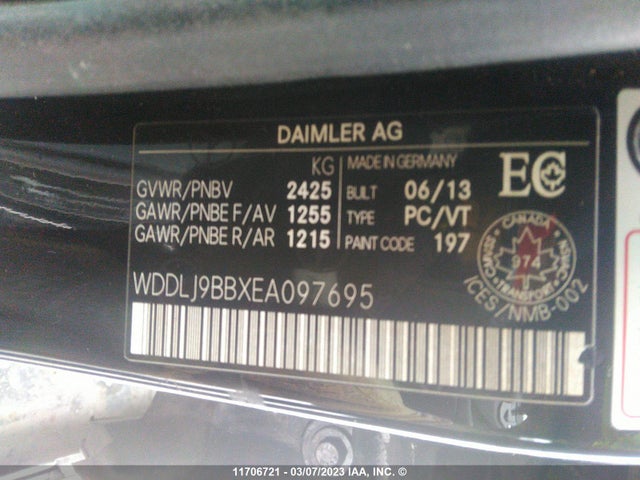WDDLJ9BBXEA097695 Mercedes-Benz Cls 550 4matic