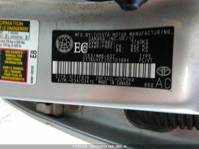 Toyota Corolla S/le 2013 2T1BU4EE2DC101884 Image 10