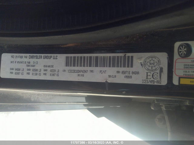 1C3CCBCG3DN742947 Chrysler 200 Limited