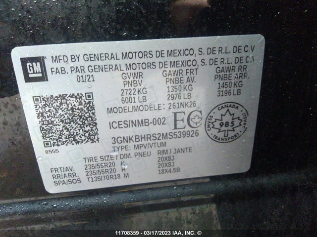 Chevrolet BLAZER 2LT 2021 3GNKBHRS2MS539926 Image 9
