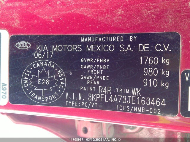 KIA Forte Lx/s 2018 3KPFL4A73JE163464 Image 10