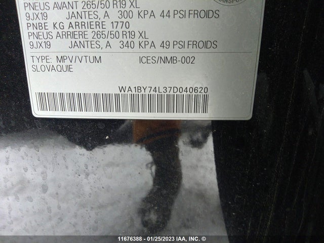 WA1BY74L37D040620 Audi Q7 3.6 Quattro Premium