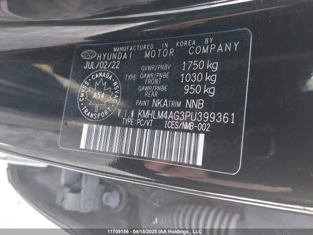 Hyundai ELANTRA SEL 2023 KMHLM4AG3PU399361 Image 9