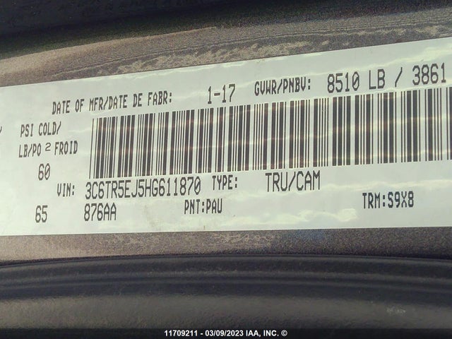 3C6TR5EJ5HG611870 RAM 2500 Powerwagon