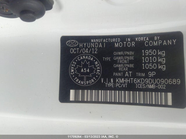 Hyundai Genesis Coupe 2.0t 2013 KMHHT6KD9DU090689 Image 10