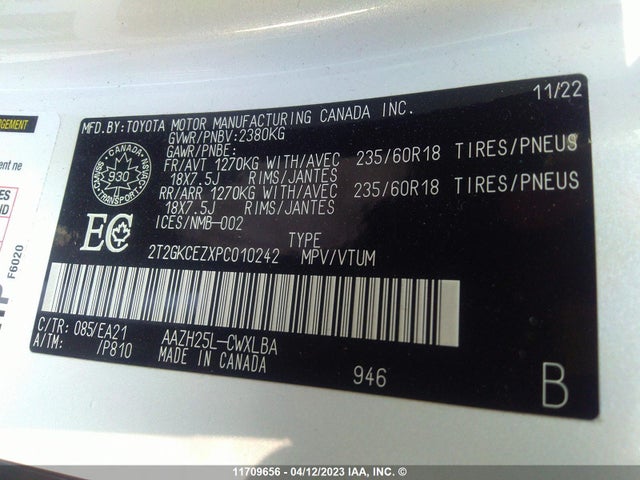 2T2GKCEZXPC010242 Lexus NX 350H