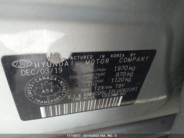 Hyundai Ioniq Ultimate 2020 KMHC05LJ2LU062281 Image 9