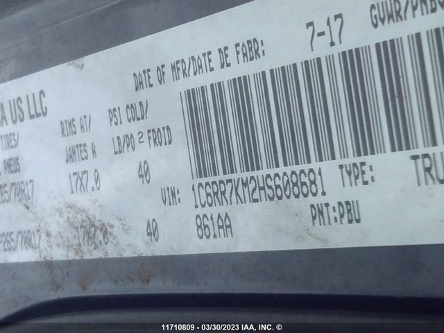 1C6RR7KM2HS608681 RAM 1500 St