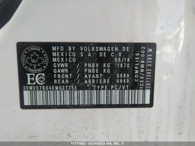 Volkswagen JETTA SEL 2019 3VWE57BU4KM037355 Image 11