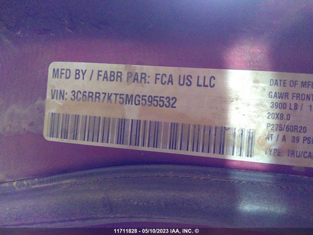 3C6RR7KT5MG595532 RAM 1500 Classic Tradesman