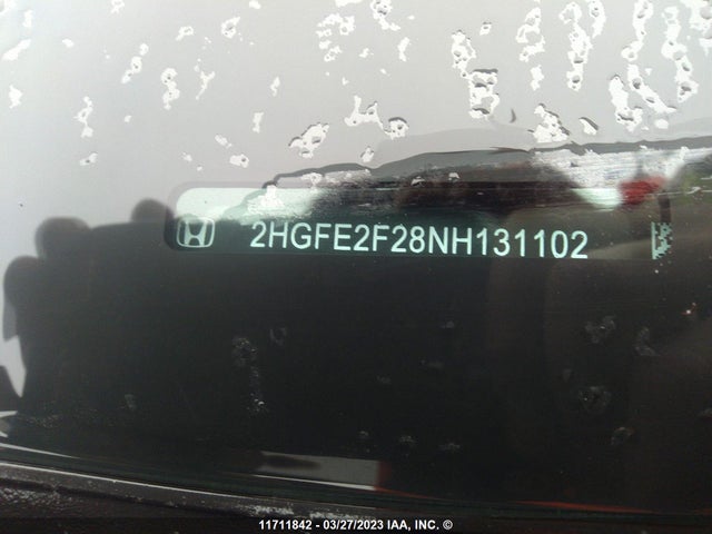 Honda Civic Lx 2022 2HGFE2F28NH131102 Image 10