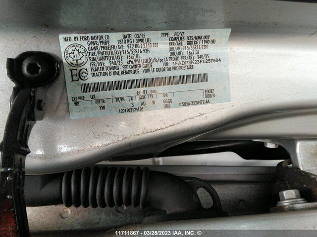 Ford FOCUS SE 2015 1FADP3K23FL257504 Image 10