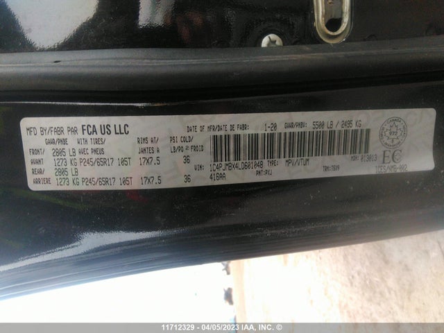 1C4PJMBX4LD601048 Jeep Cherokee Trailhawk