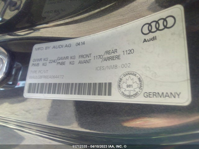 WAULGBFR6EA064472 Audi S5 PREMIUM