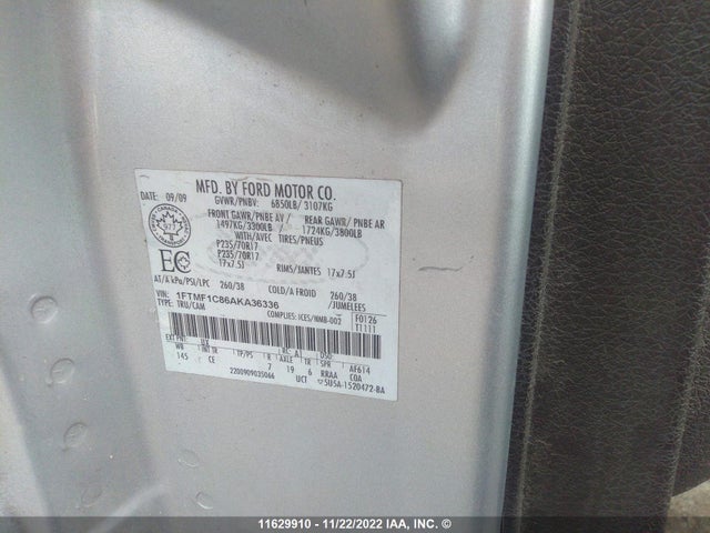 Ford F150 2010 1FTMF1C86AKA36336 Image 9