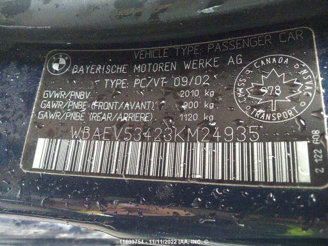 BMW 330 I 2003 WBAEV53423KM24935 Image 10