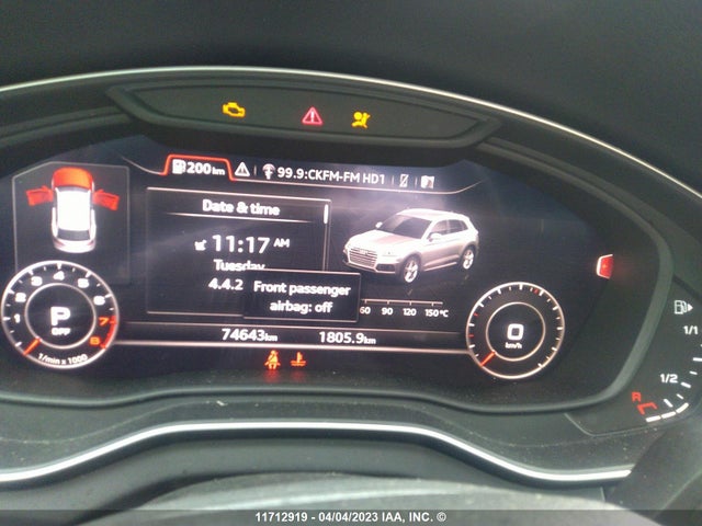 WA1CNAFY0J2187256 Audi Q5 Prestige