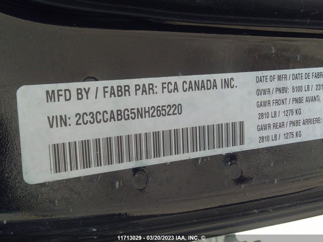 2C3CCABG5NH265220 Chrysler 300 S