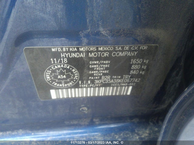 Hyundai Accent Limited 2019 3KPC35A38KE067742 Image 10