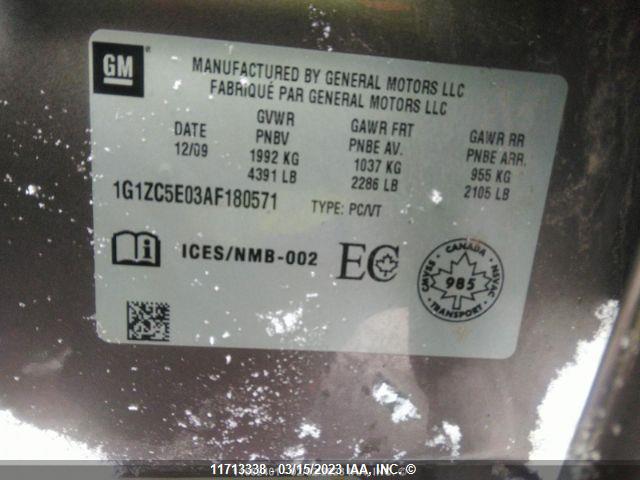 Chevrolet MALIBU 1LT 2010 1G1ZC5E03AF180571 Image 11
