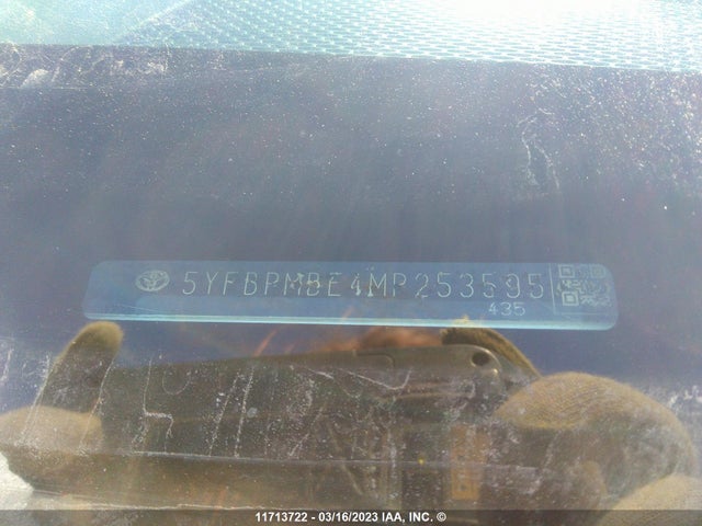 Toyota COROLLA LE 2021 5YFBPMBE4MP253595 Image 11