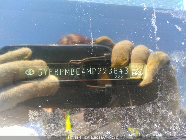 Toyota COROLLA LE 2021 5YFBPMBE4MP223643 Image 10