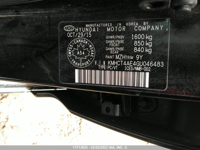 Hyundai ACCENT SE 2016 KMHCT4AE4GU046483 Image 9