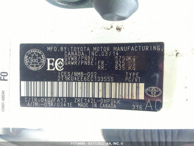 Toyota Matrix Wagon 2014 2T1KU4EE6EC133559 Image 10